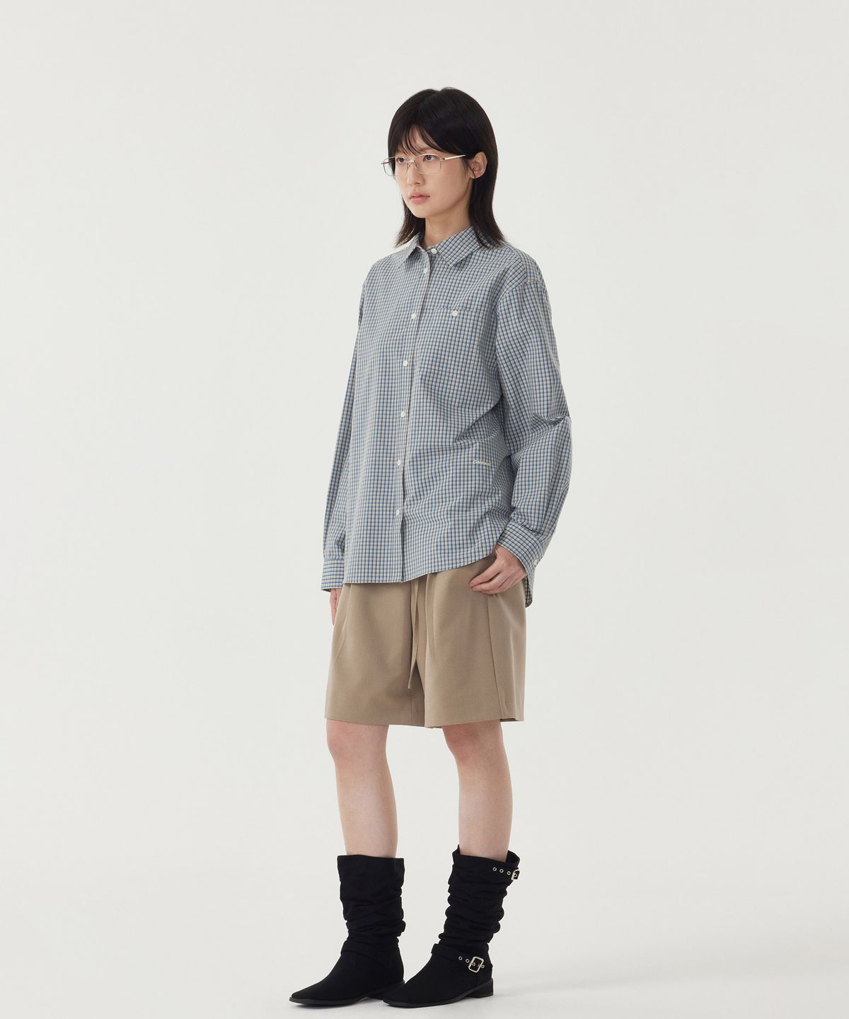 커버낫 우먼(COVERNAT WOMAN) 우먼 벨티드 버뮤다 쇼츠 Khaki Beige