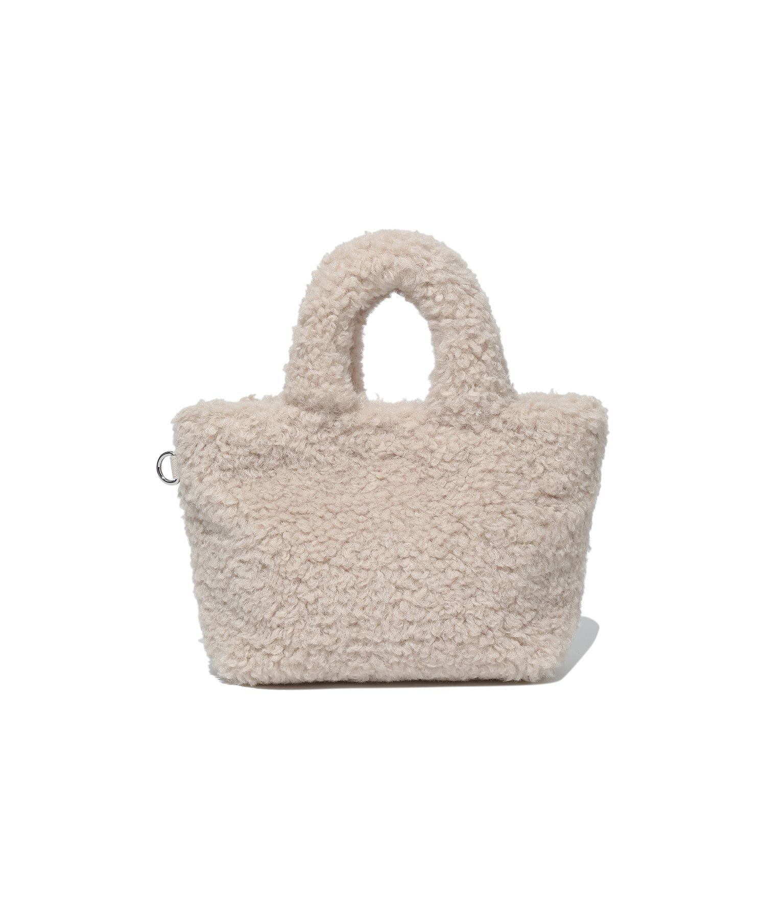 MUSINSA | COVERNAT WOMAN Clover Heart Fluffy Tote Bag Ivory