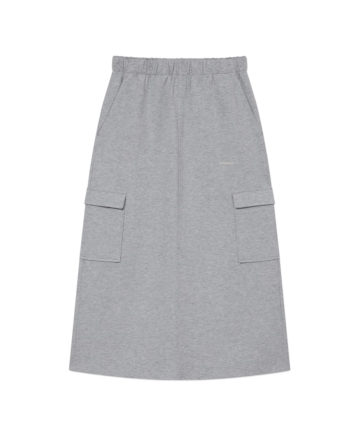 커버낫 우먼(COVERNAT WOMAN) 우먼 스웻 카고 스커트 Melange Gray