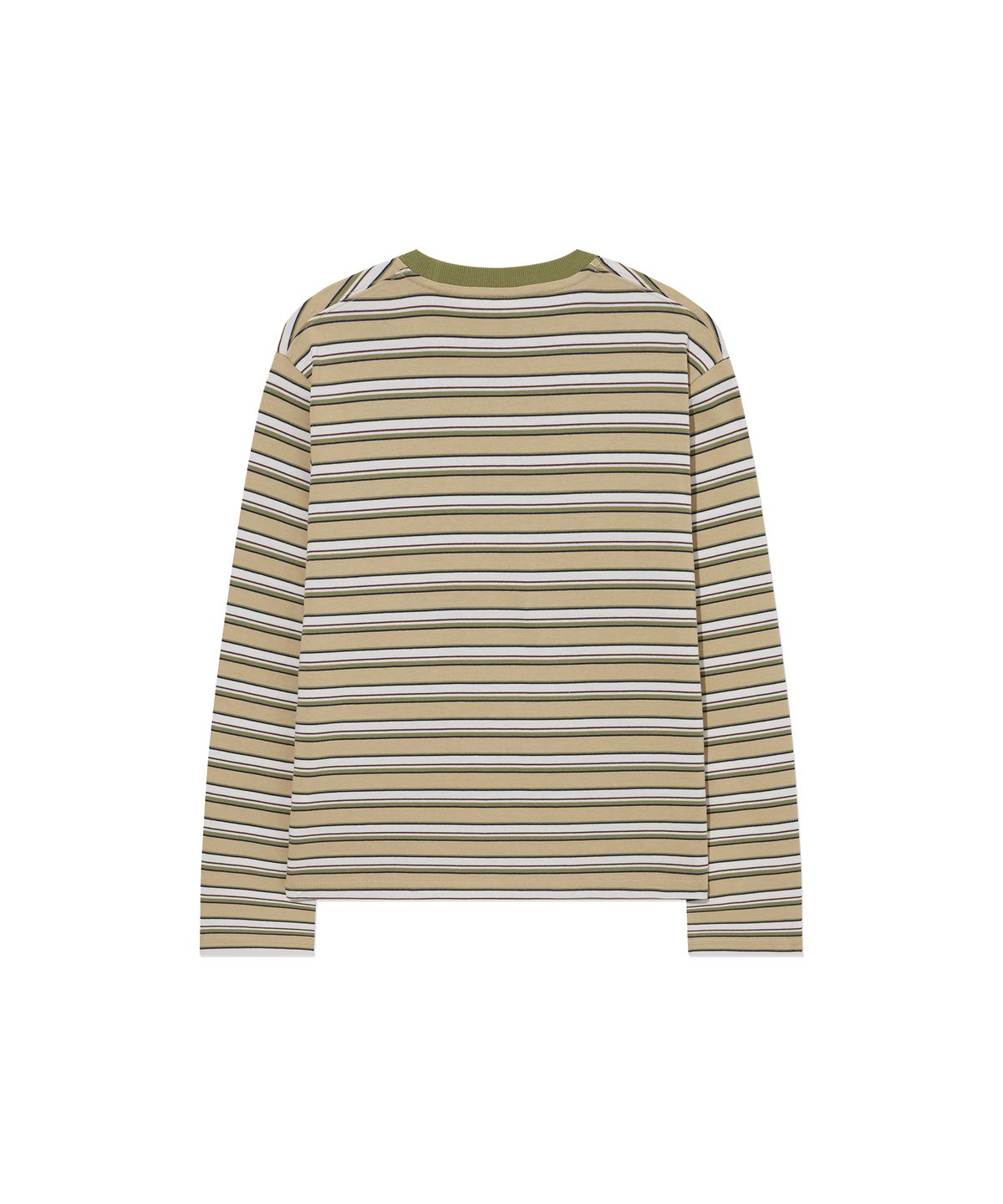 커버낫 우먼(COVERNAT WOMAN) 우먼 멀티 스트라이프 롱슬리브 Beige