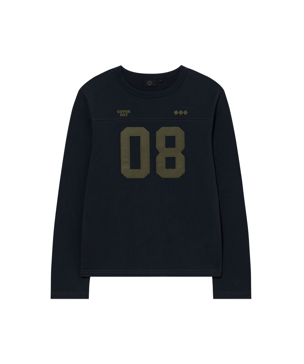 커버낫 우먼(COVERNAT WOMAN) 우먼 넘버 로고 롱슬리브 Dark Navy