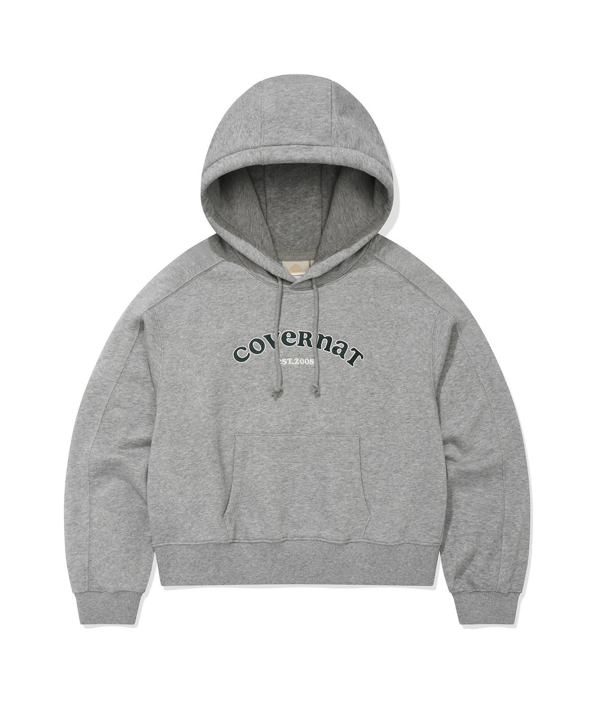 커버낫 우먼(COVERNAT WOMAN) 우먼 쿠퍼로고 후디 Melange Gray