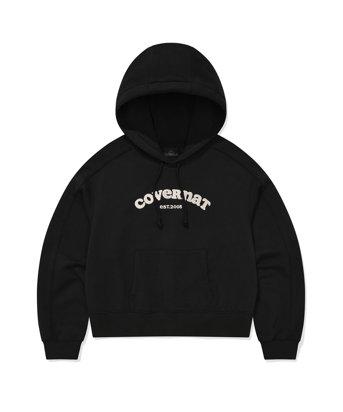 커버낫 우먼(COVERNAT WOMAN) 우먼 쿠퍼로고 후디 Black