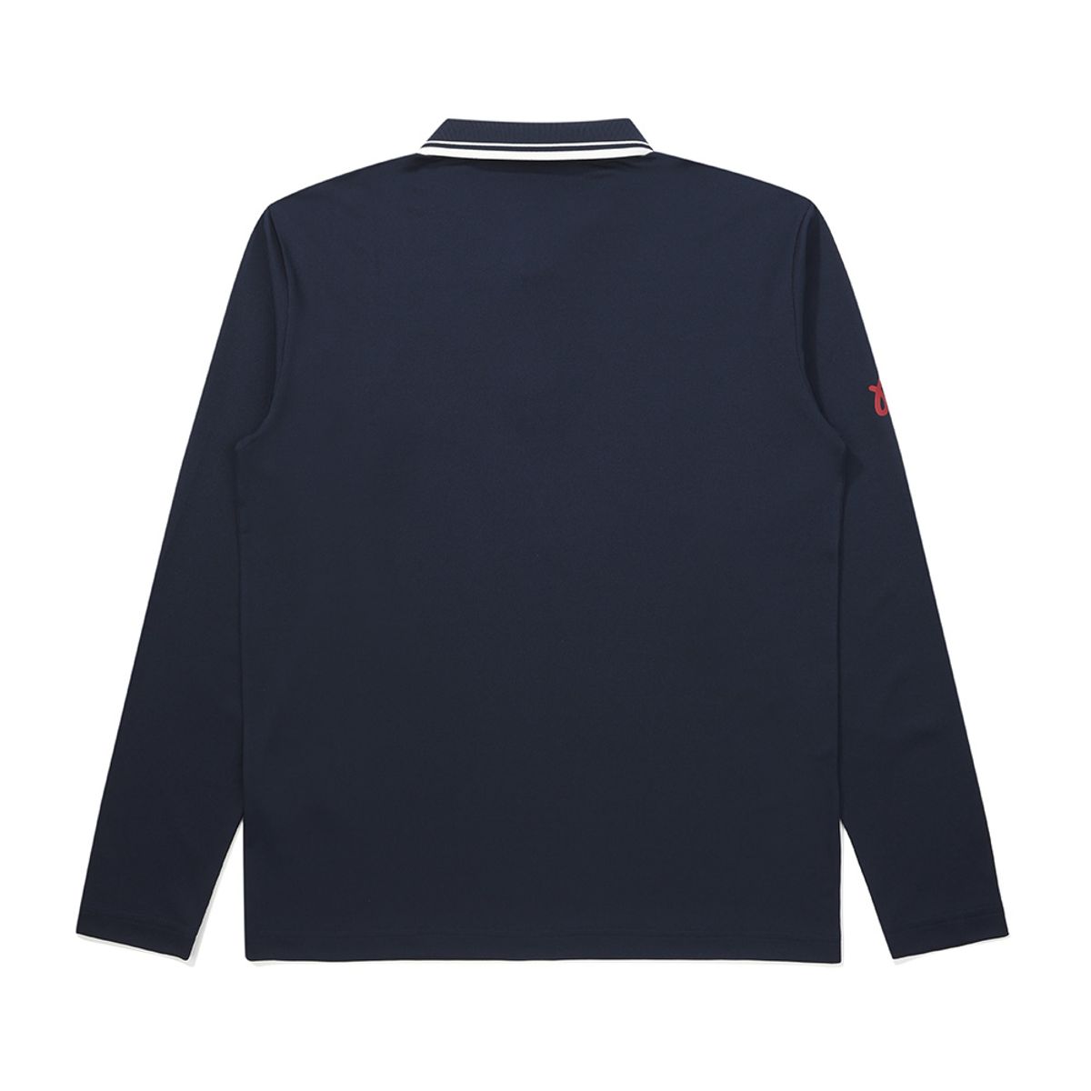 말본 골프(MALBON GOLF) 앞가슴 버킷 포인트 긴팔 폴로 티셔츠 NAVY (MAN)
