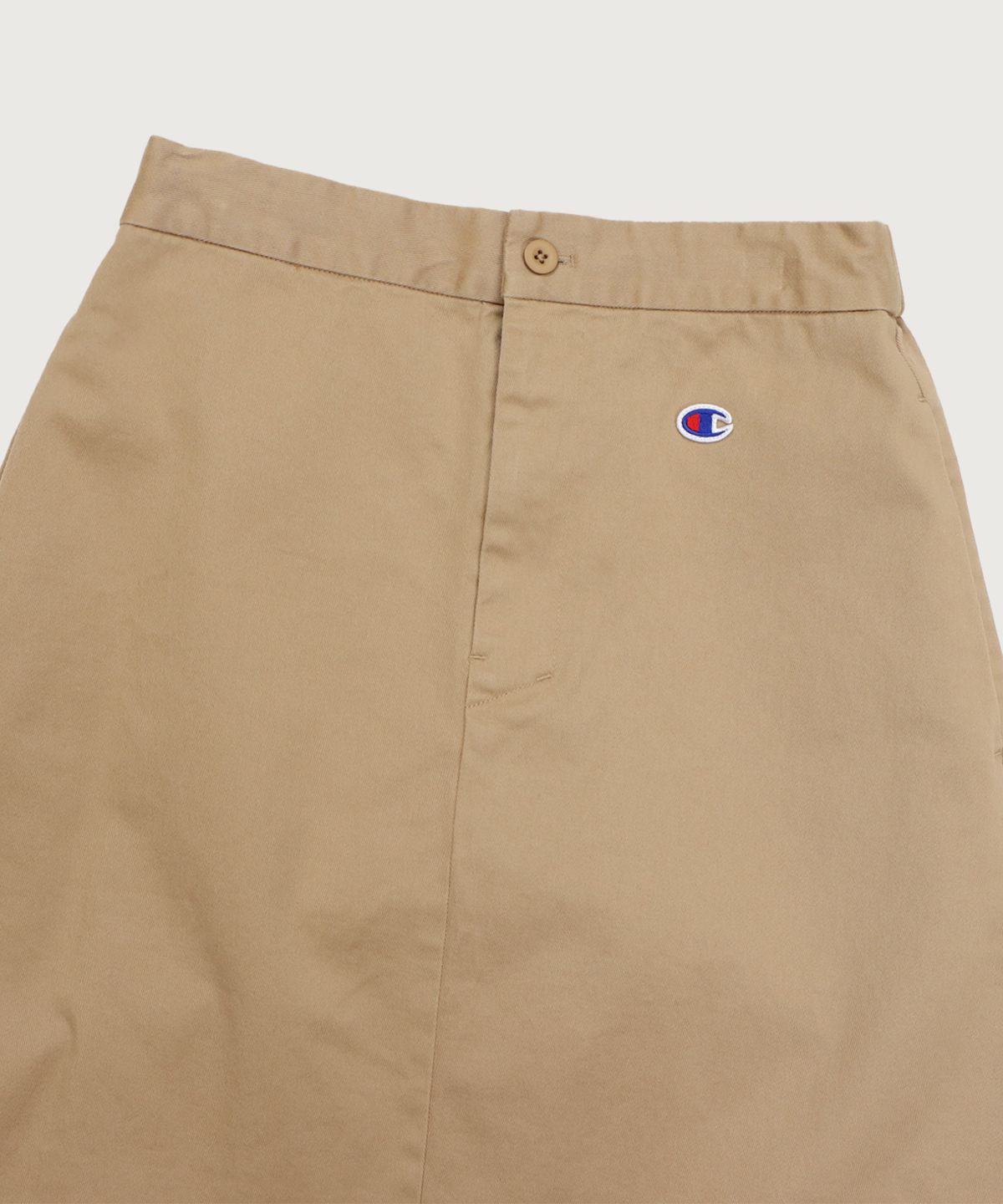 챔피온(CHAMPION) 여성 C로고 밴딩 롱 스커트 Beige