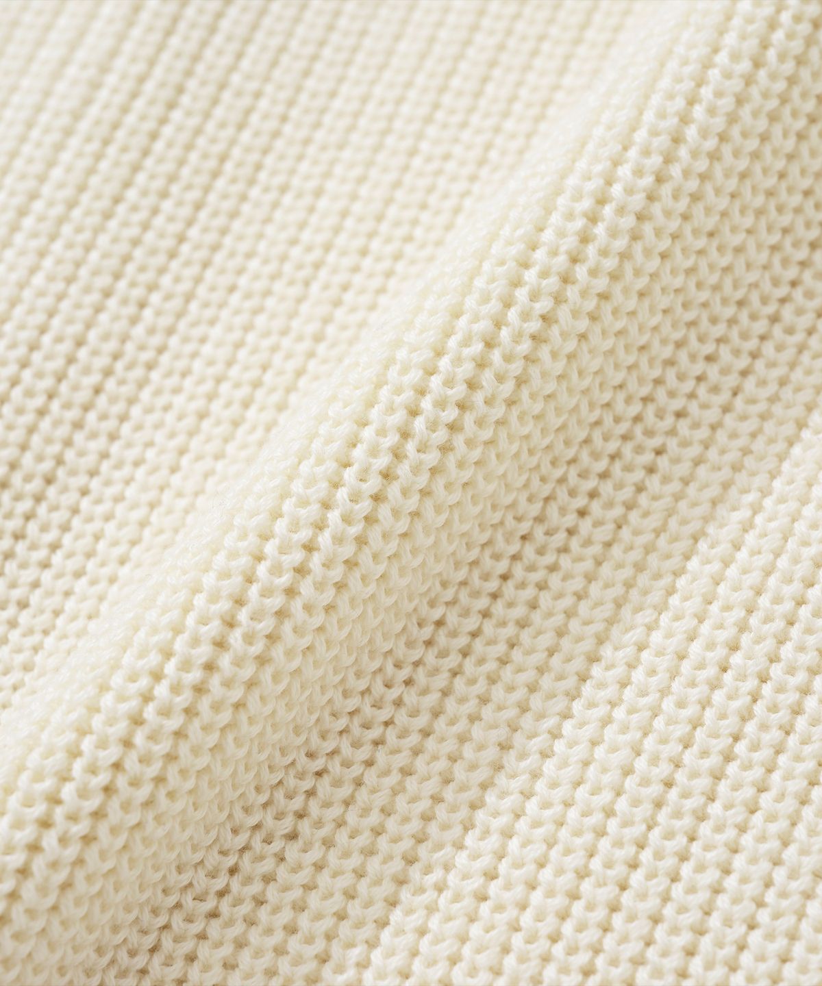 니티드(KNITTED) [니티드X패션플래닛] 코튼 와플 라운드 가디건 CREAM