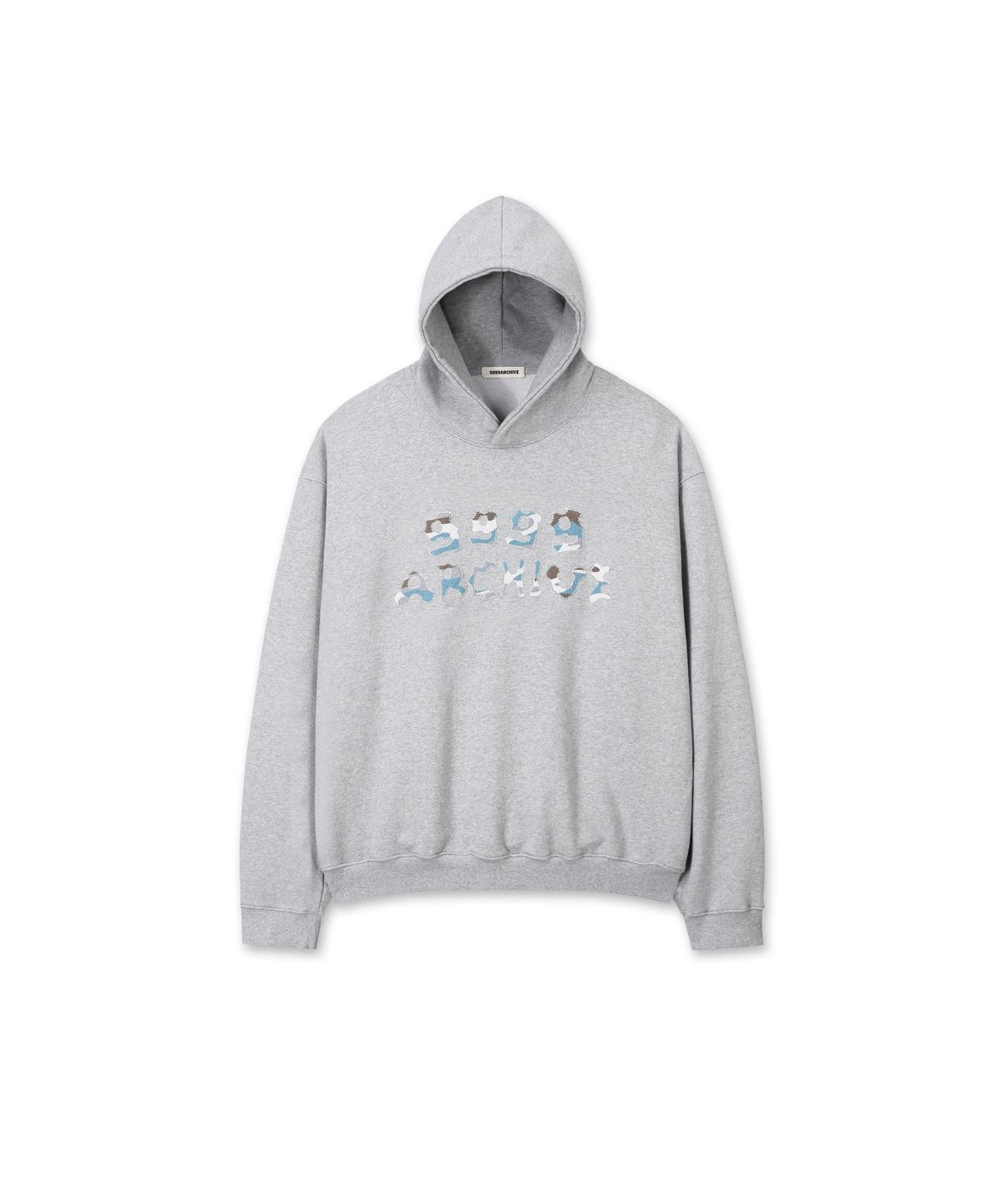 9999아카이브(9999ARCHIVE) Grunge Bone Logo Hoodie