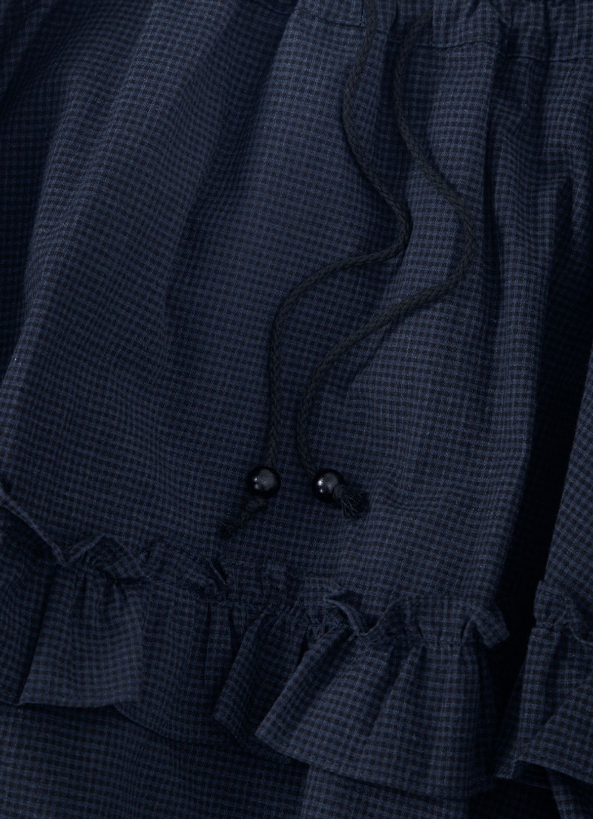 애즈온(ASON) CHECK KANGKANG MIDI SKIRT / NAVY