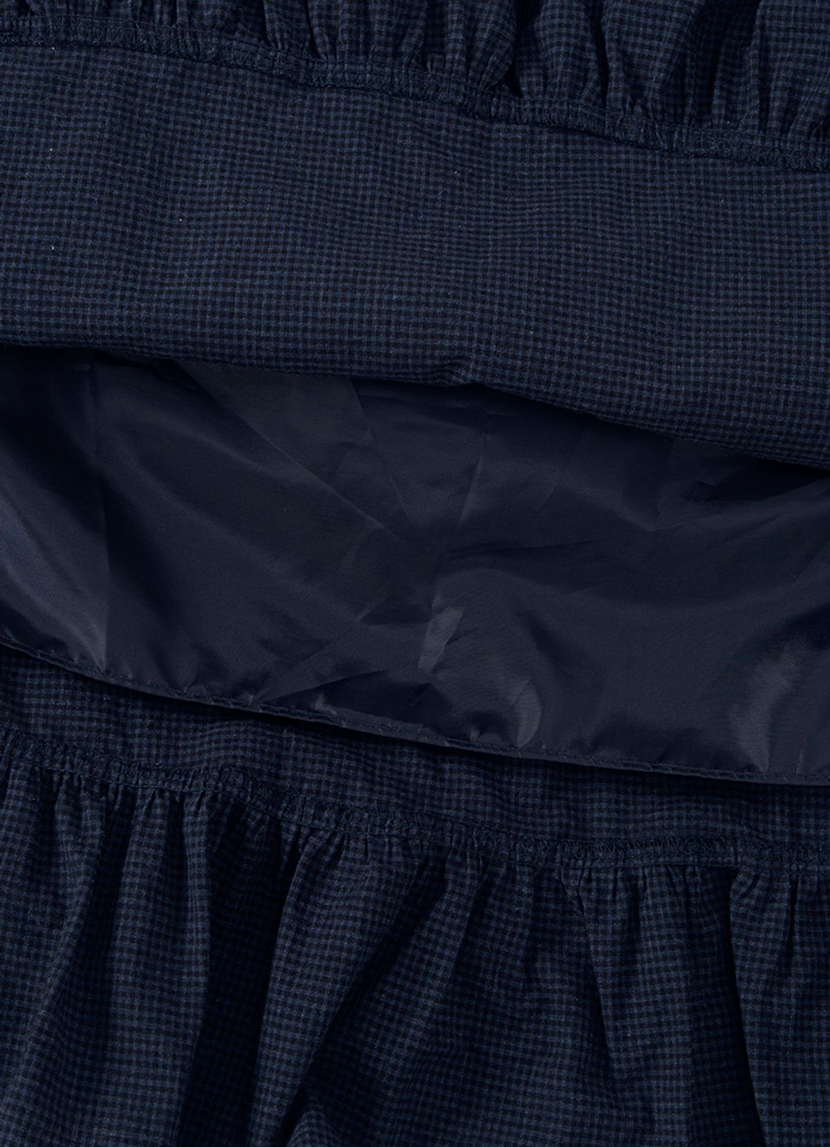 애즈온(ASON) CHECK KANGKANG MIDI SKIRT / NAVY