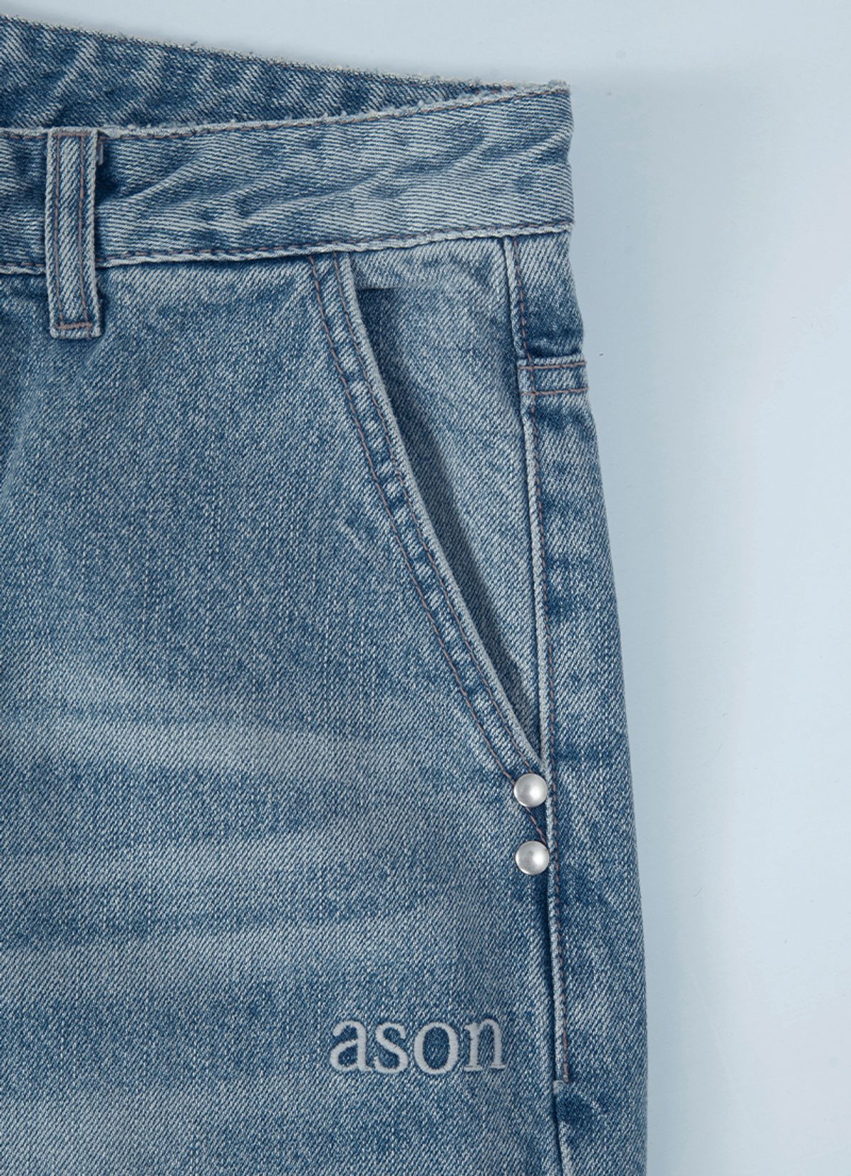 애즈온(ASON) DUSK DENIM PANTS / LIGHT-BLUE