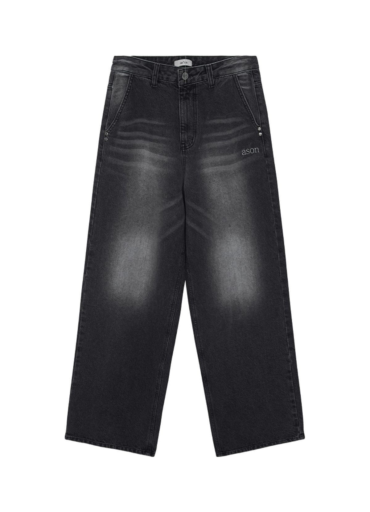 애즈온(ASON) DUSK DENIM PANTS / BLACK