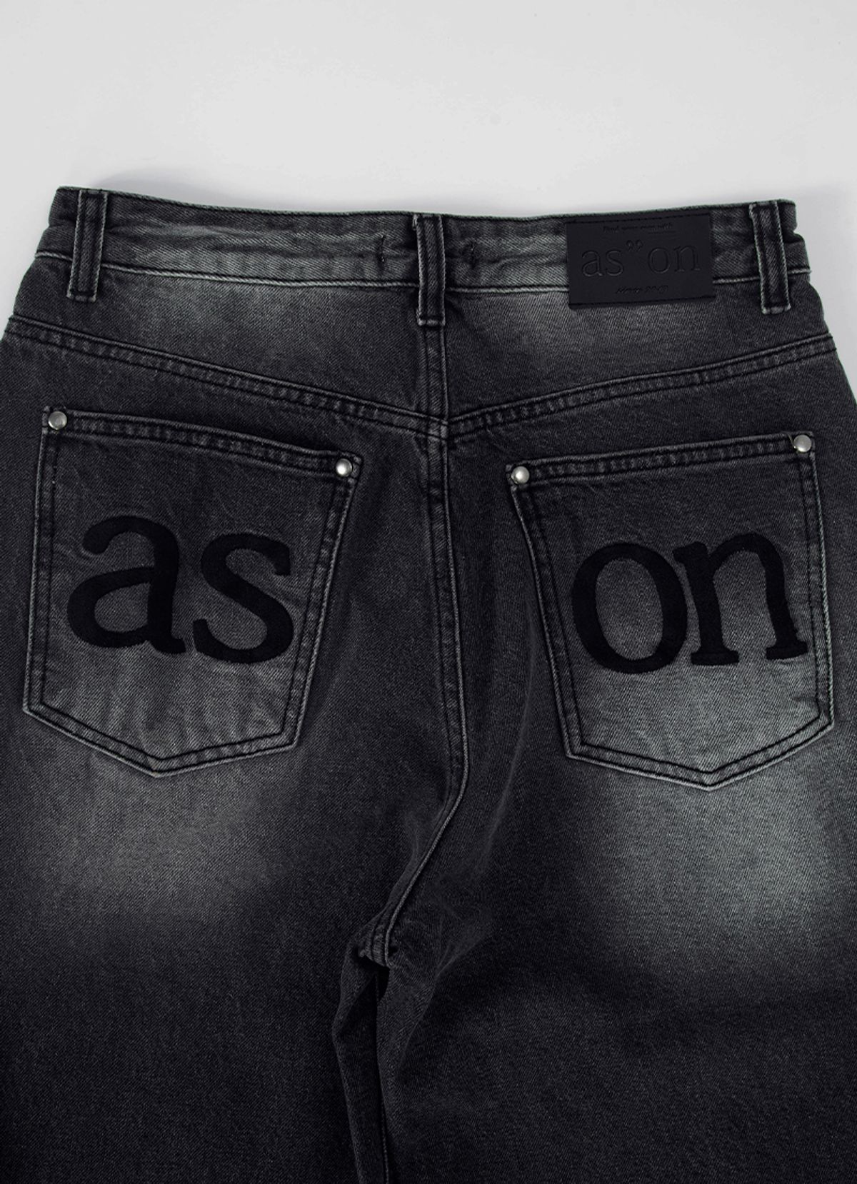 애즈온(ASON) DUSK DENIM PANTS / BLACK