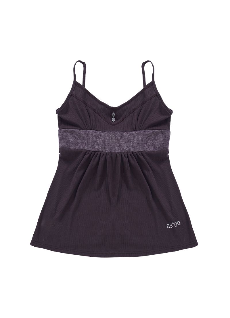 MUSINSA | ASON BACK RIBBON SLEEVELESS / PURPLE