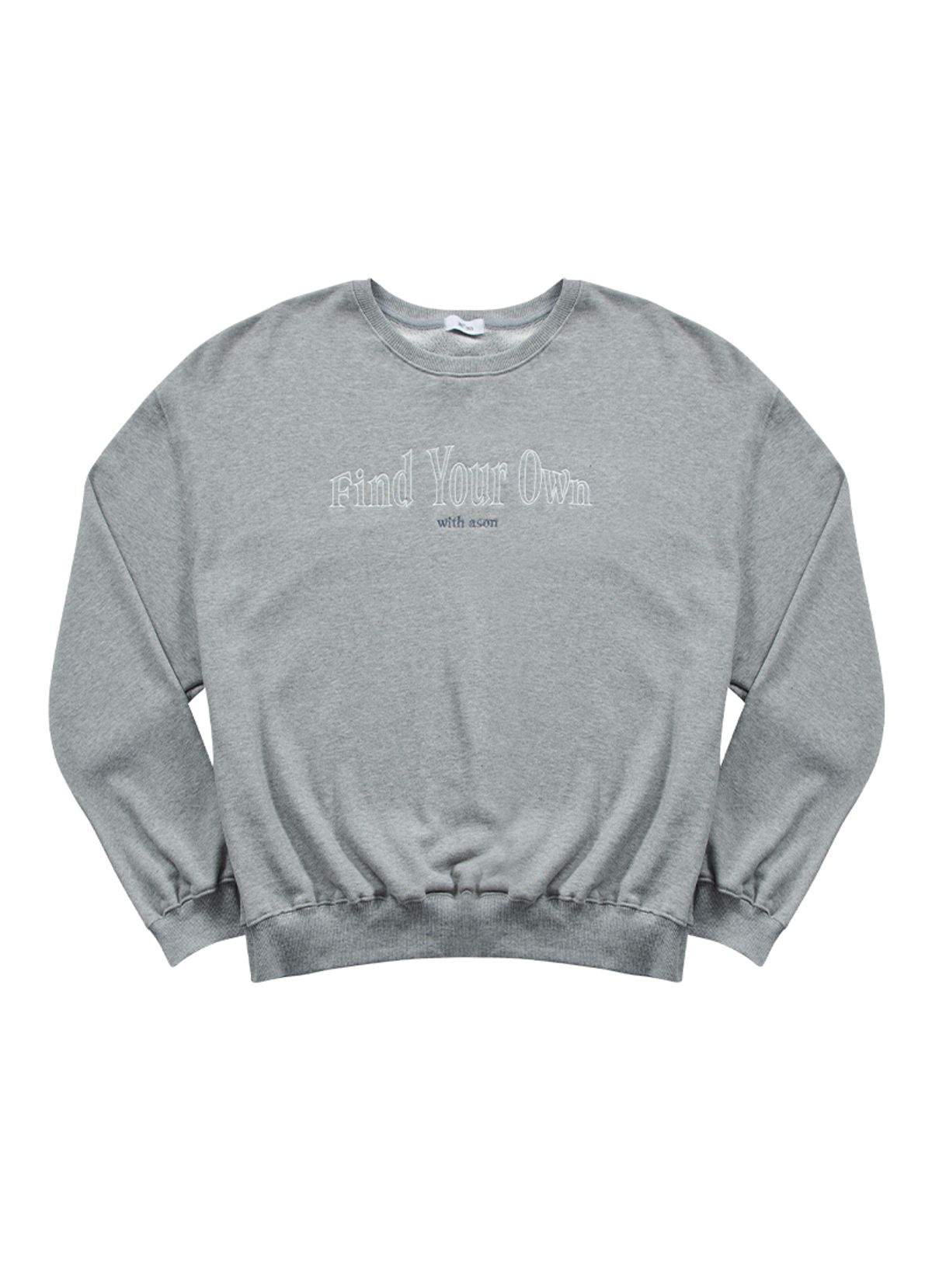 애즈온(ASON) COMFY BOXY SWEATSHIRT / GRAY