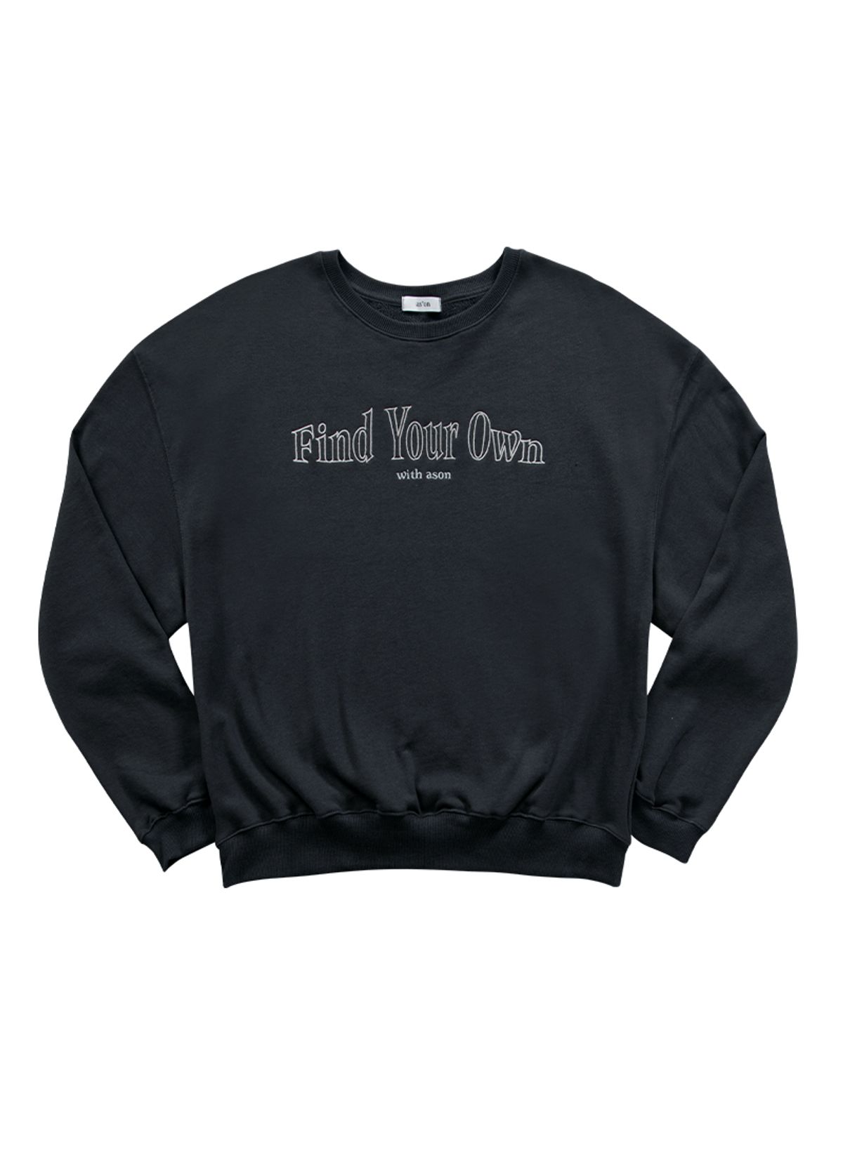 애즈온(ASON) COMFY BOXY SWEATSHIRT / CHARCOAL