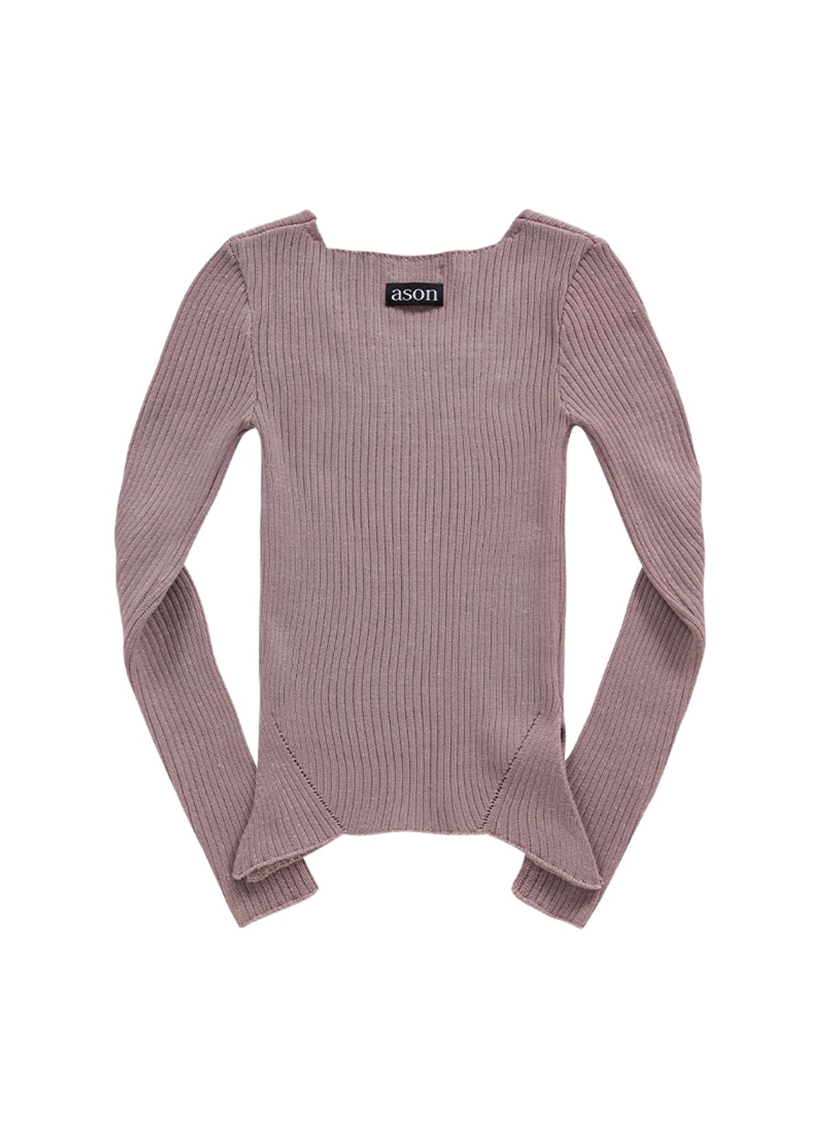 애즈온(ASON) SQUARE TWIM KNIT / PINK