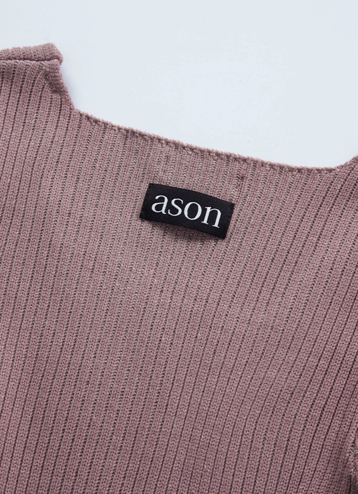 애즈온(ASON) SQUARE TWIM KNIT / PINK