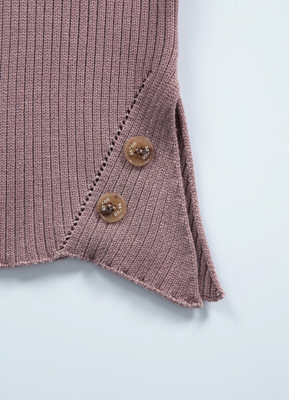 애즈온(ASON) SQUARE TWIM KNIT / PINK