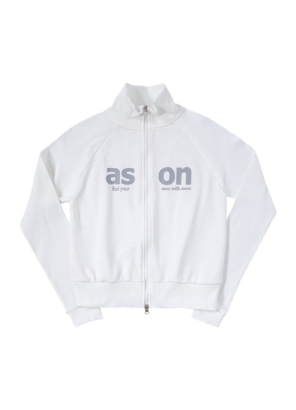 애즈온(ASON) SALT ZIP-UP / WHITE
