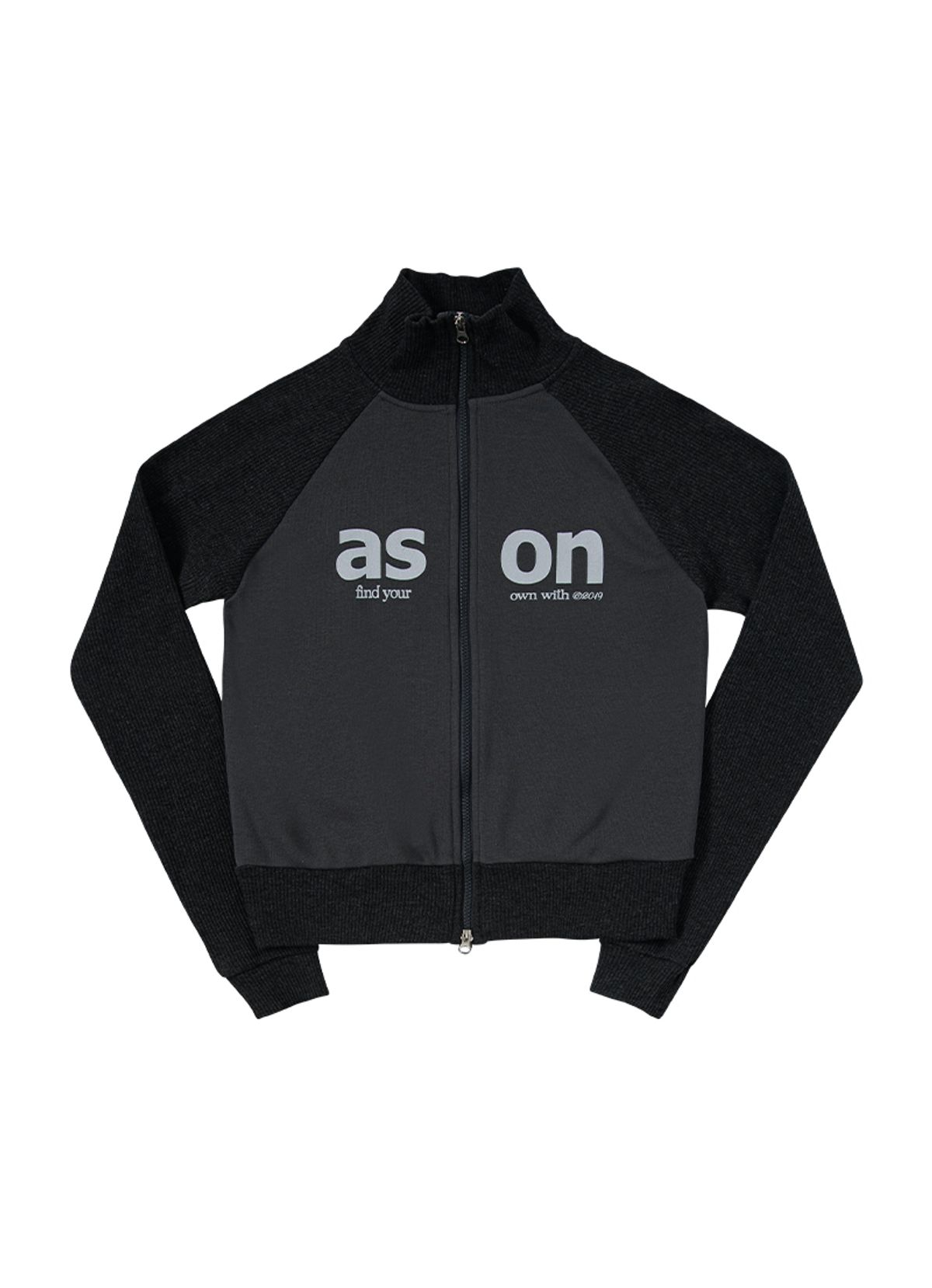 애즈온(ASON) SALT ZIP-UP / CHARCOAL