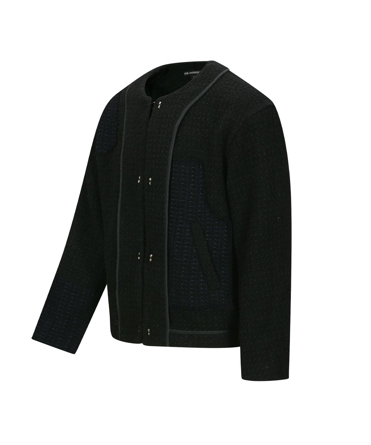 앤더슨벨(ADSB ANDERSSON BELL) UNISEX INSIDE OUT TWEED CARDIGAN awa732u(BLACK)