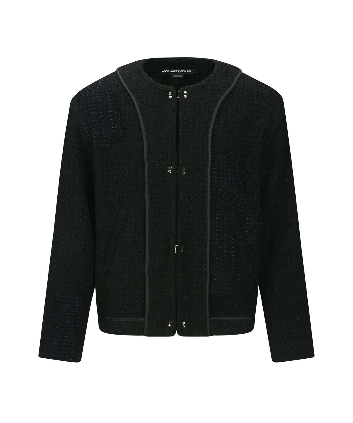 앤더슨벨(ADSB ANDERSSON BELL) UNISEX INSIDE OUT TWEED CARDIGAN awa732u(BLACK)