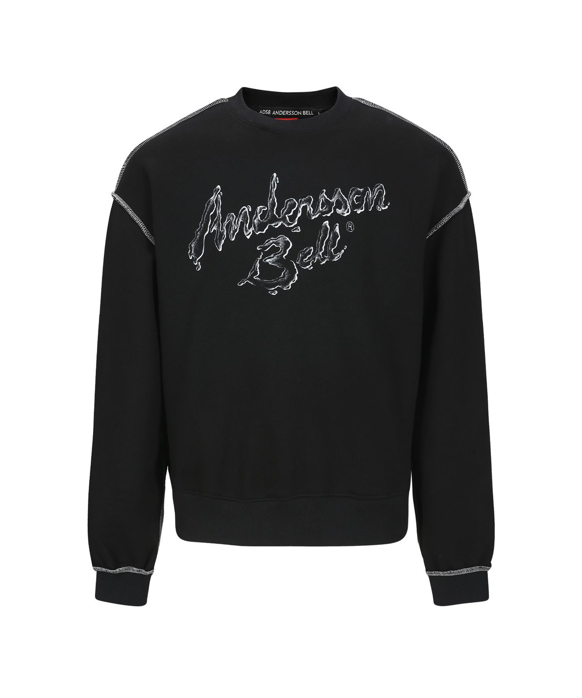 앤더슨벨(ADSB ANDERSSON BELL) UNISEX LIQUID LOGO SWEATSHIRT atb1378u(BLACK)
