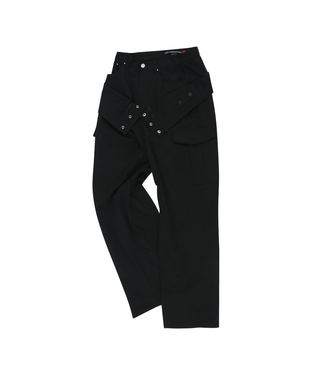 앤더슨벨(ADSB ANDERSSON BELL) UNISEX DOUBLE WAIST WORK WIDE-LEG JEANS apa834u(BLACK)