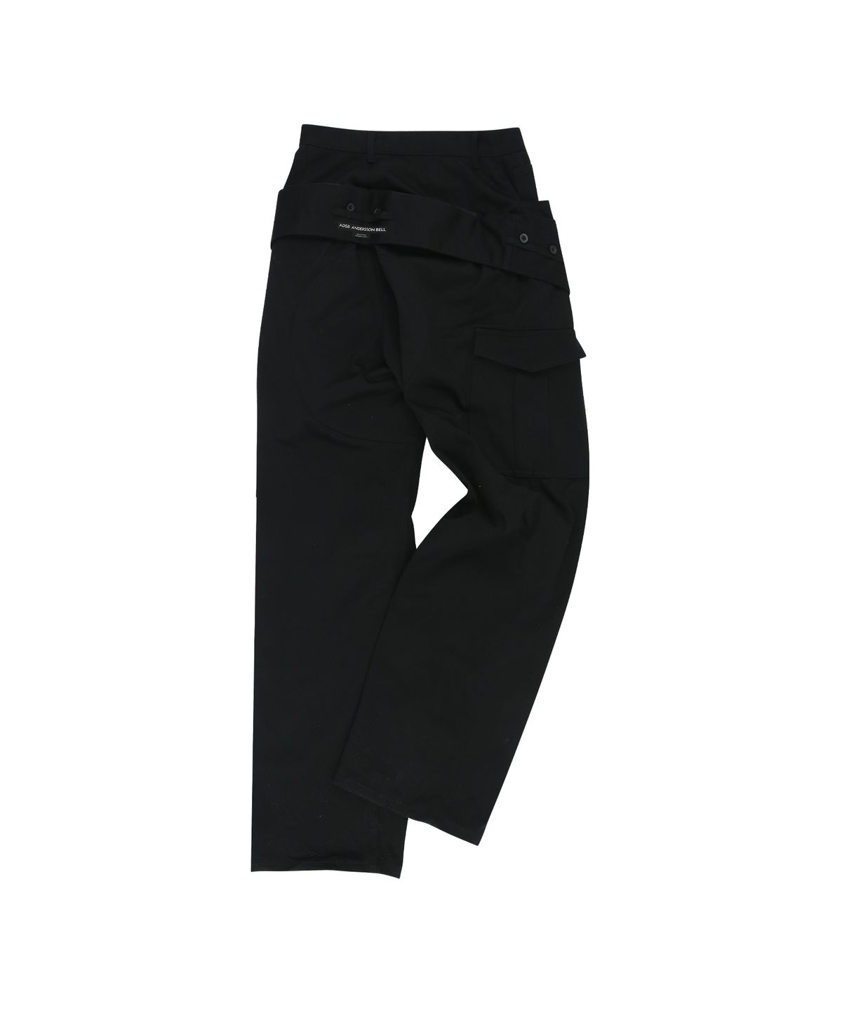 앤더슨벨(ADSB ANDERSSON BELL) UNISEX DOUBLE WAIST WORK WIDE-LEG JEANS apa834u(BLACK)