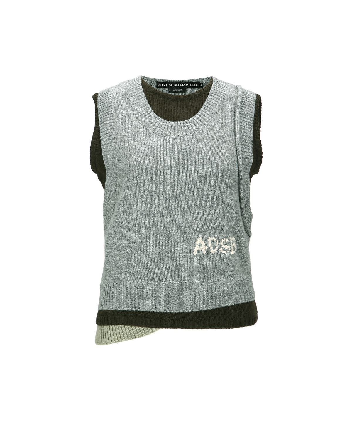 앤더슨벨(ADSB ANDERSSON BELL) TRES LAYERED SLEEVELESS TOP atb1394w(GREY)