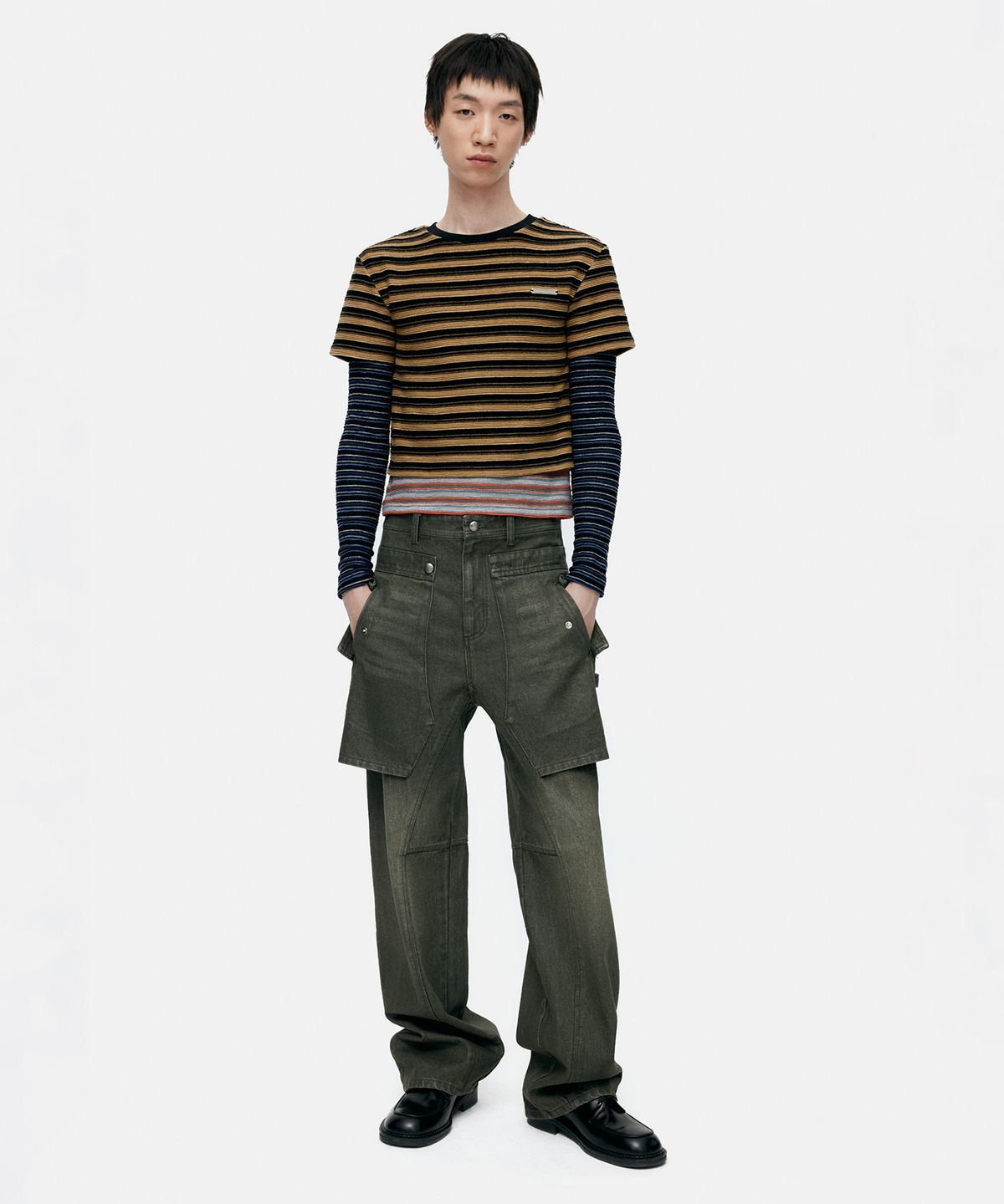 앤더슨벨(ADSB ANDERSSON BELL) MULTI STRIPE LS T-SHIRTS atb1353w(MULTI)