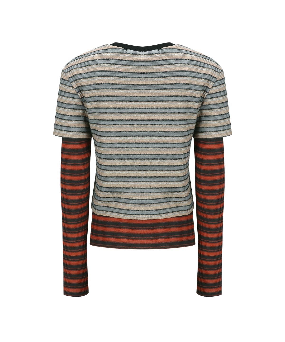 앤더슨벨(ADSB ANDERSSON BELL) MULTI STRIPE LS T-SHIRTS atb1335w(BEIGE / BRICK)
