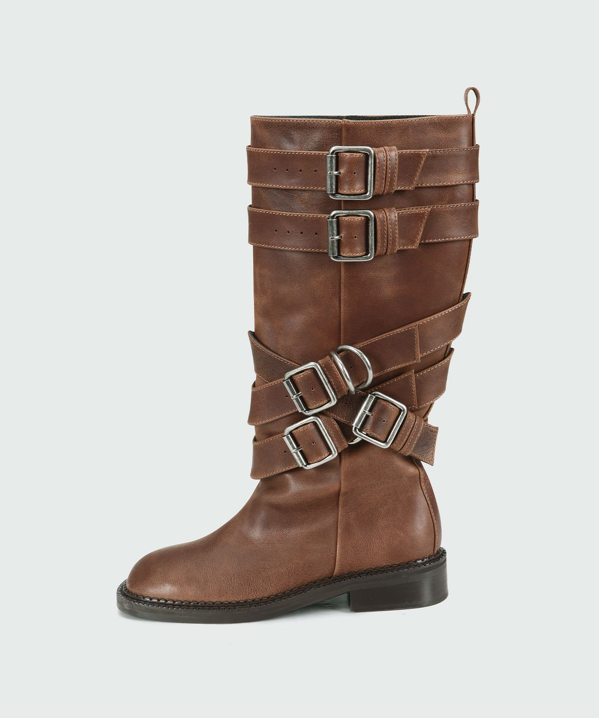 앤더슨벨(ADSB ANDERSSON BELL) LAYERED STRAP BOOTS aaa484w(BROWN)