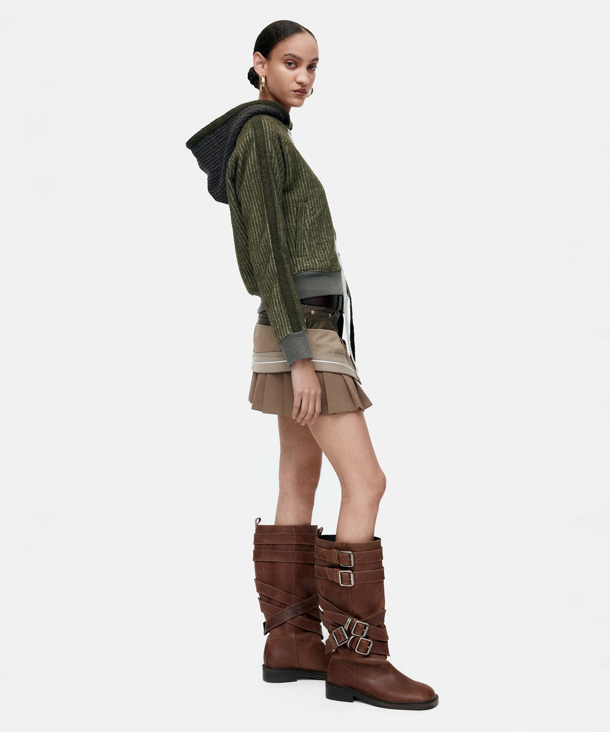 앤더슨벨(ADSB ANDERSSON BELL) LAYERED STRAP BOOTS aaa484w(BROWN)