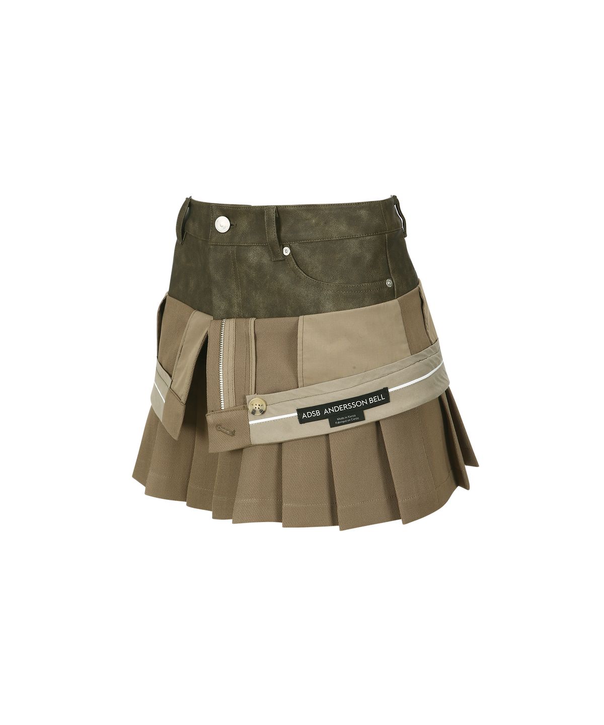 앤더슨벨(ADSB ANDERSSON BELL) INSIDE OUT PLEATS SKIRT apa845w(BEIGE)