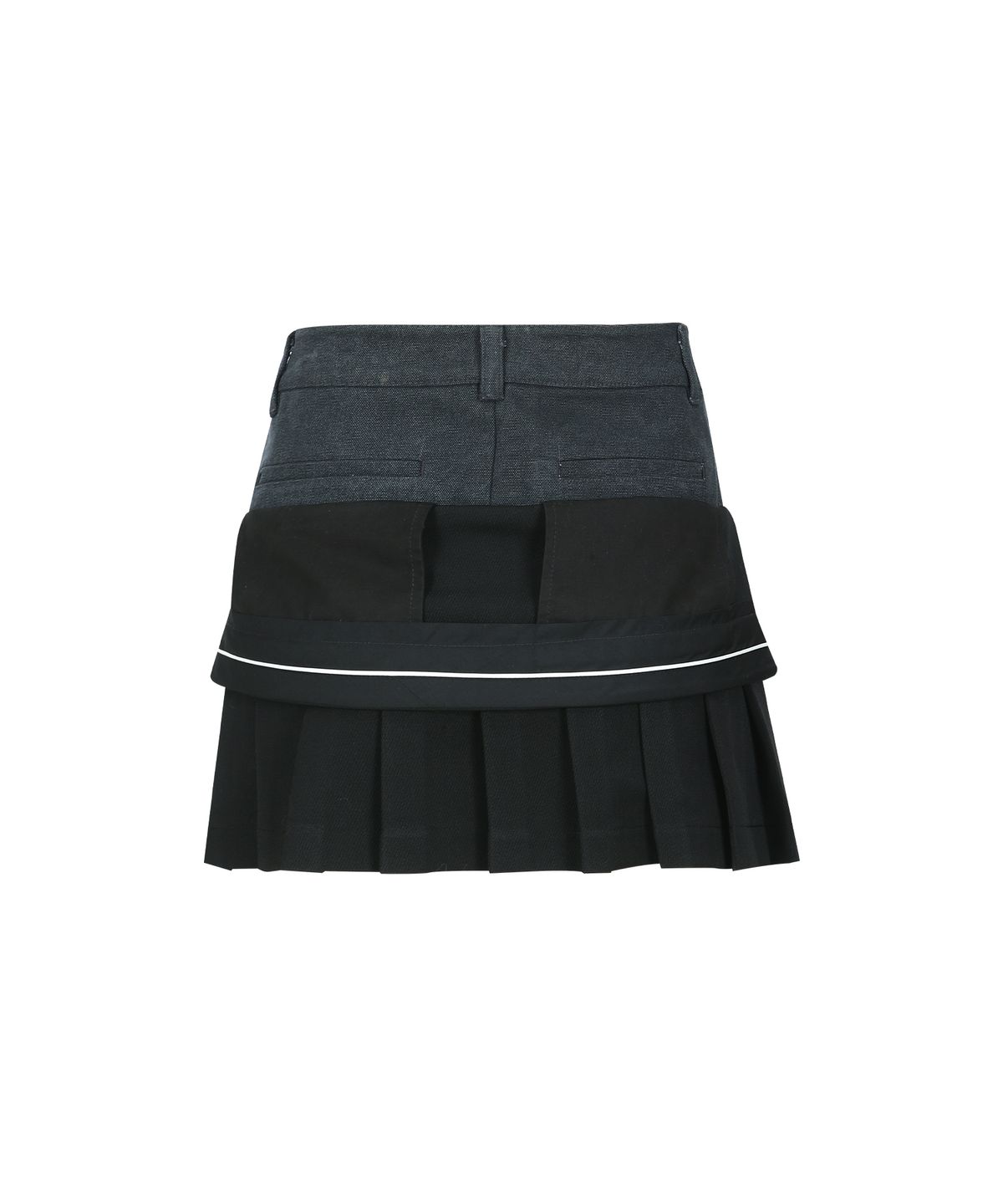 앤더슨벨(ADSB ANDERSSON BELL) INSIDE OUT PLEATS SKIRT apa844w(BLACK)