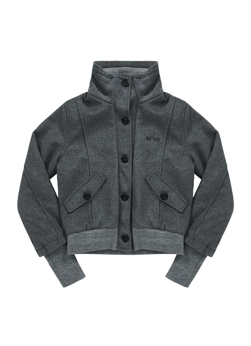 MUSINSA公式 | ASON DUMBO WOOL JACKET / GRAY