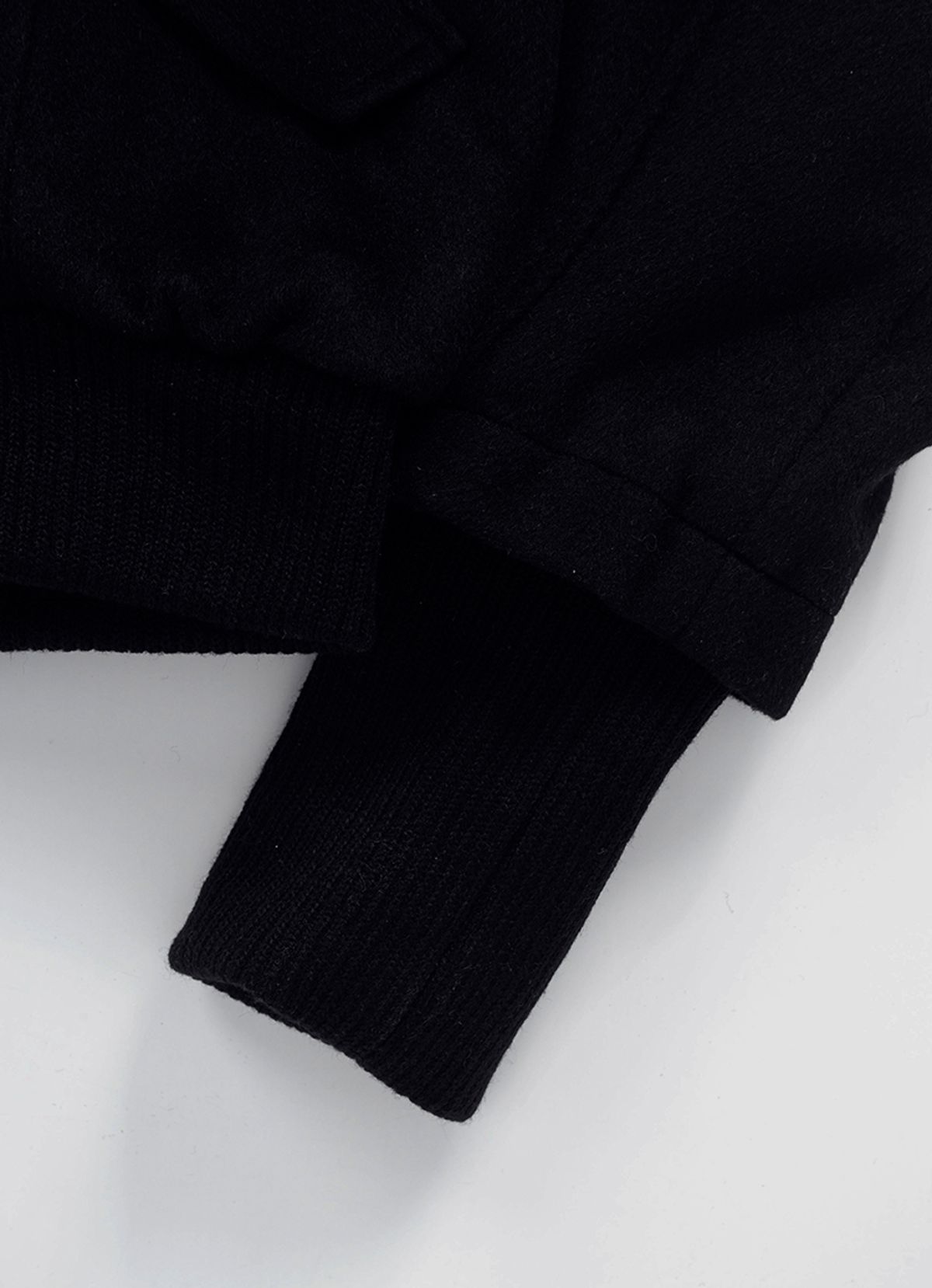 애즈온(ASON) DUMBO WOOL JACKET / BLACK
