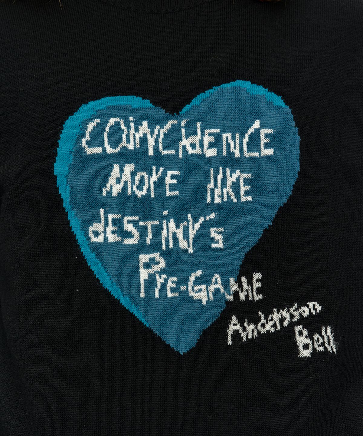 앤더슨벨(ADSB ANDERSSON BELL) BOYS HEART MESSAGE CREW-NECK SWEATER atb1453m(BLACK)