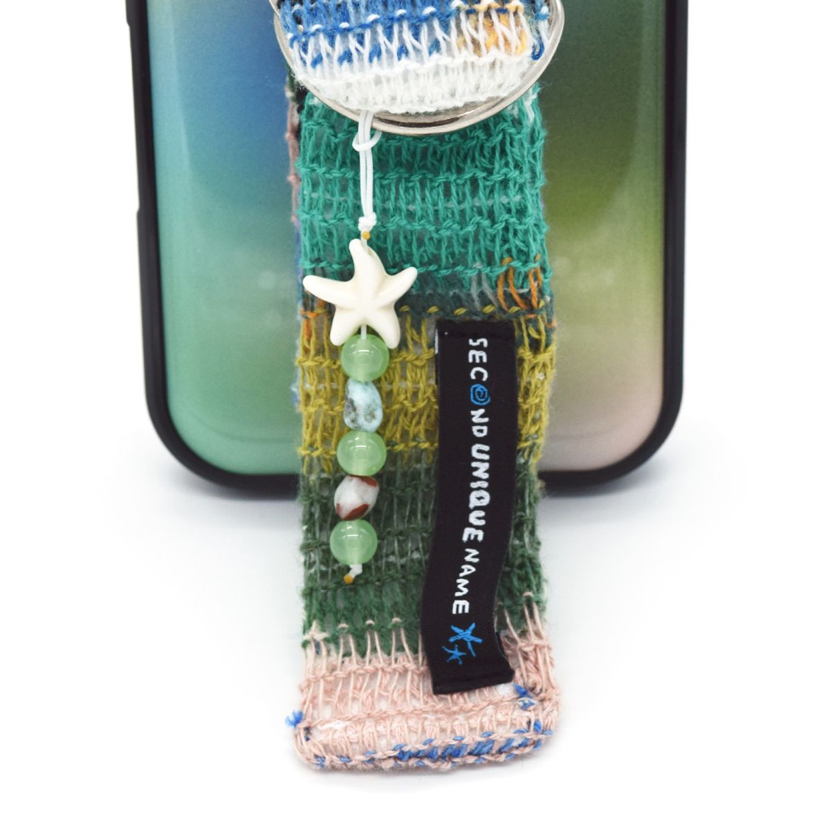 세컨드유니크네임(SECOND UNIQUE NAME) SUN CASE KNIT BELT NATURE (EPOXY BLACK)