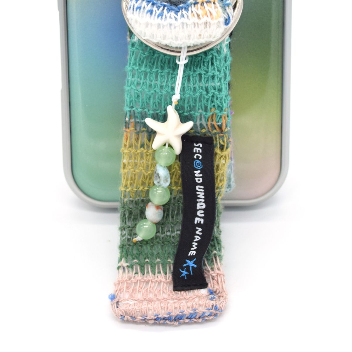 세컨드유니크네임(SECOND UNIQUE NAME) SUN CASE KNIT BELT NATURE (EPOXY SILVER)