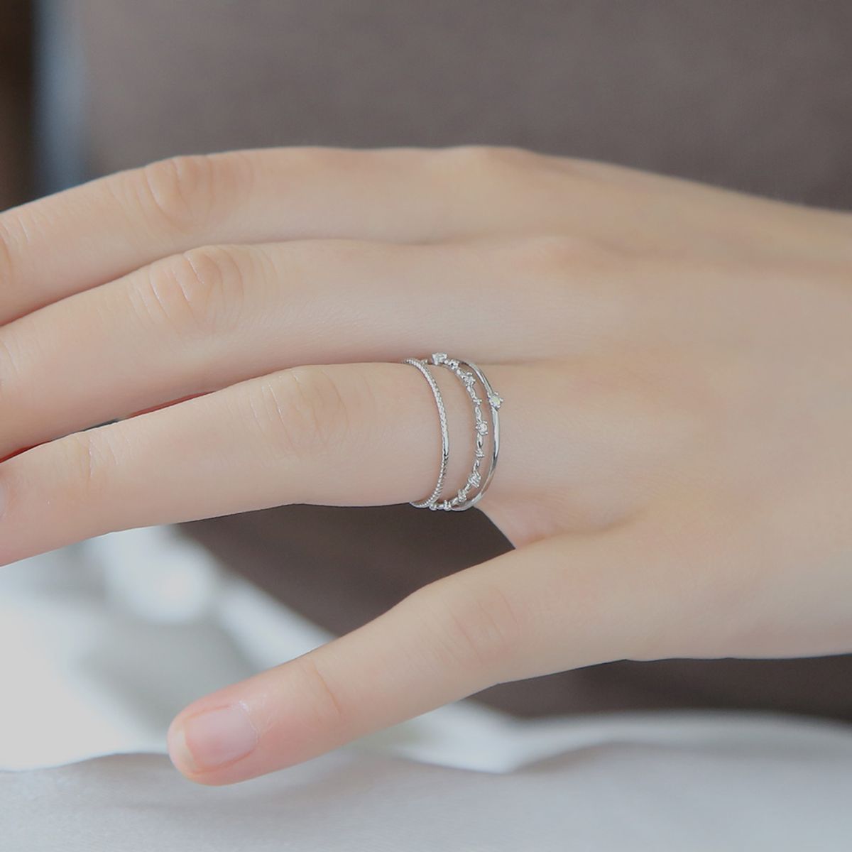 디유아모르(DIEUAMOUR) 베이직 민자 실반지