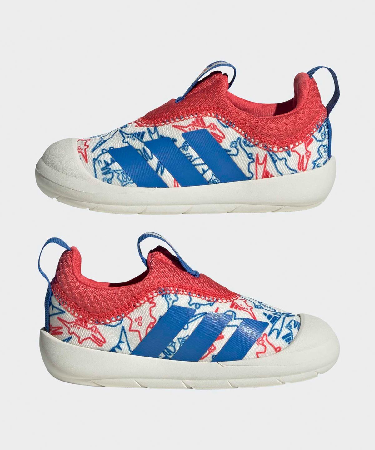 아디다스 키즈(ADIDAS KIDS) 모노핏 디노 슬립온 인펀트 - 화이트 / JQ7831