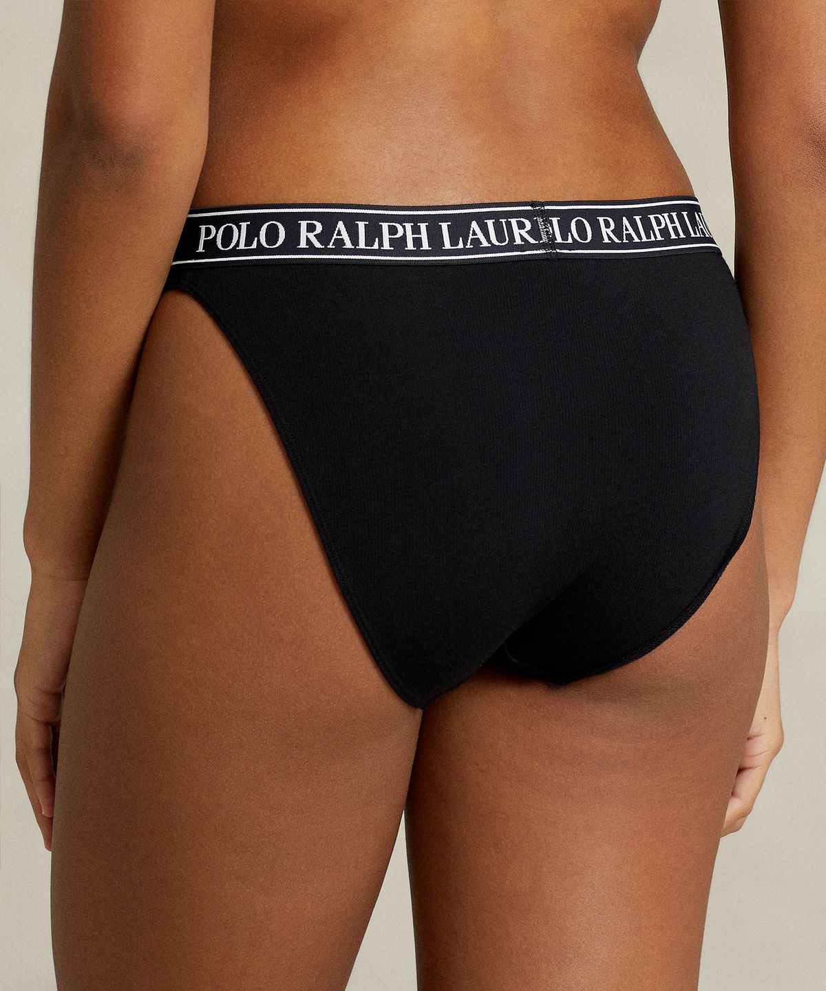 폴로 랄프로렌 이너웨어(POLO RALPH LAUREN INNERWEAR) 비키니 라인 면팬티 블랙 1종 4P2001