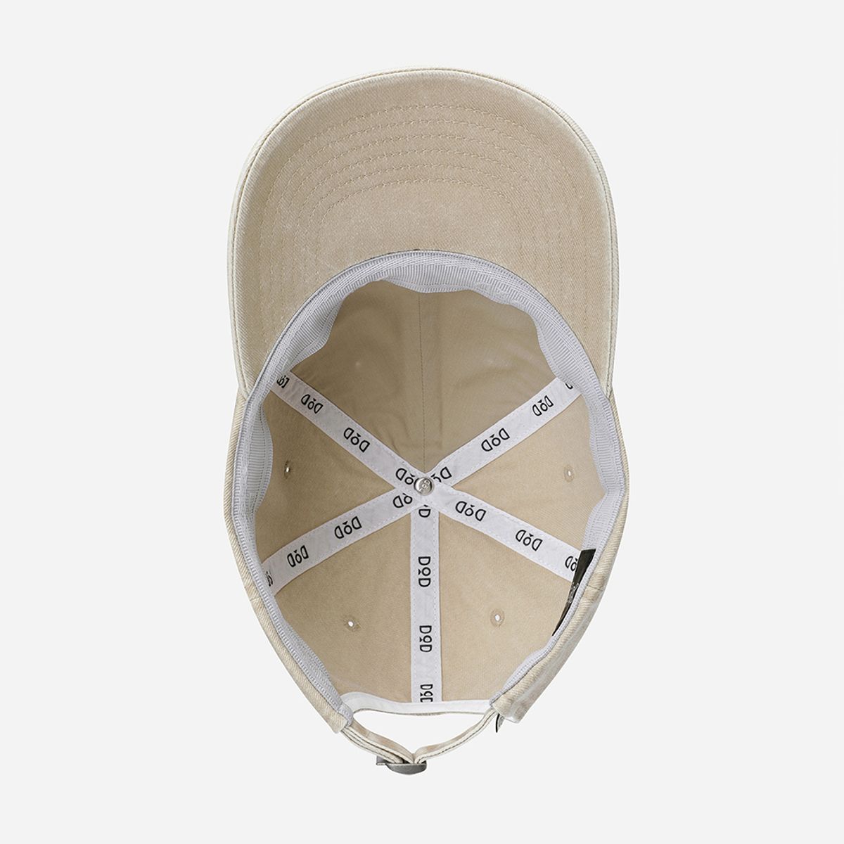 디오디(DOD) 피그먼트 더블 로고 볼캡(TAN)