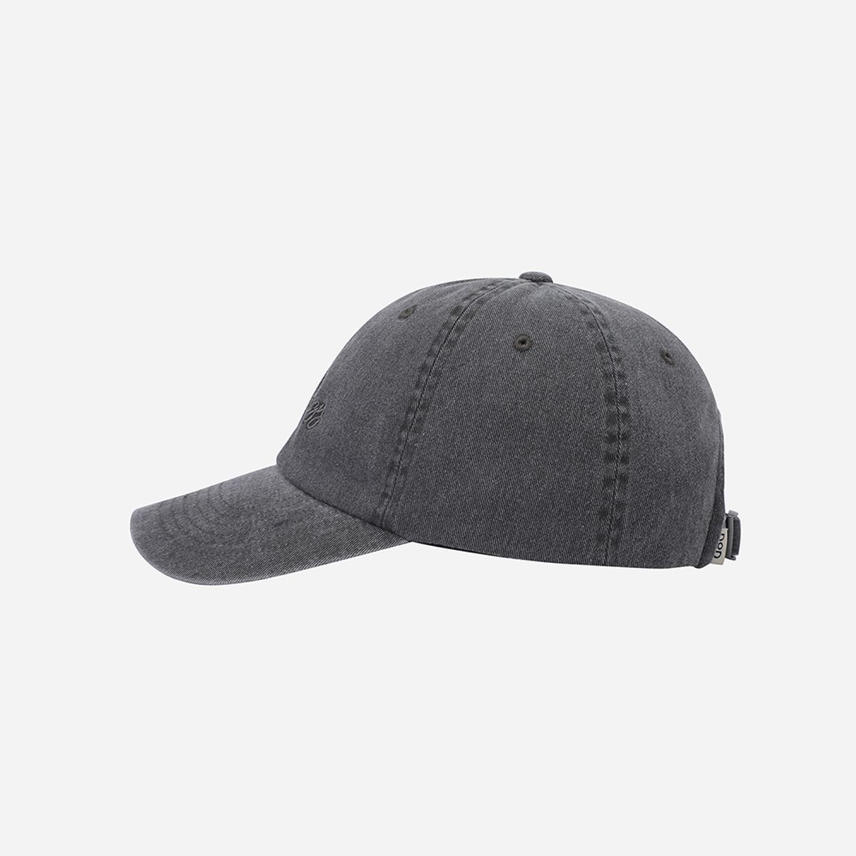 디오디(DOD) 피그먼트 더블 로고 볼캡(CHARCOAL GREY)