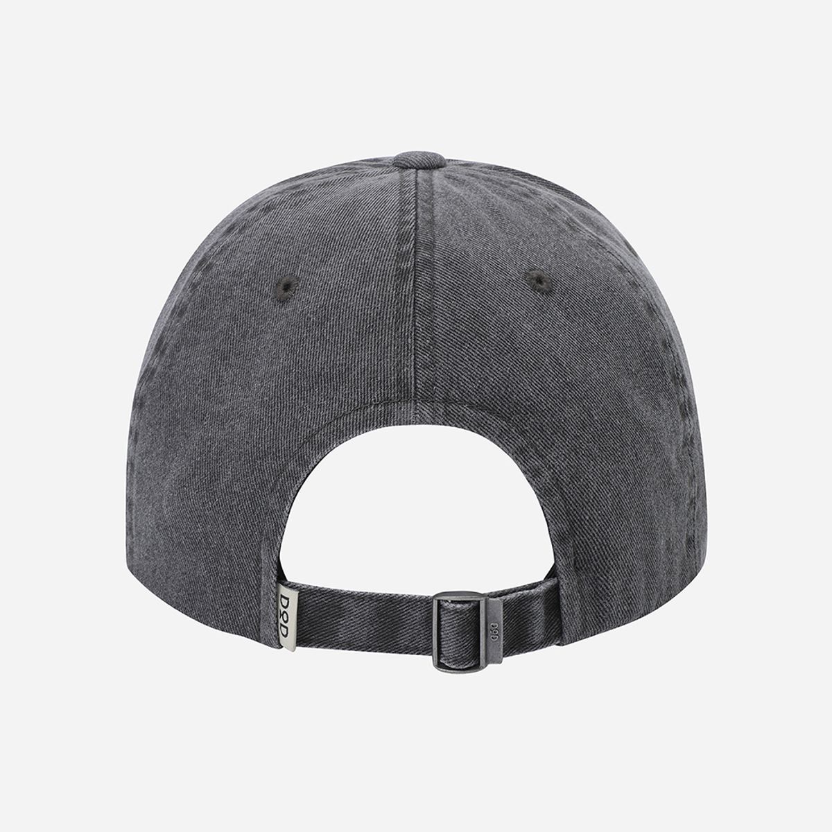 디오디(DOD) 피그먼트 더블 로고 볼캡(CHARCOAL GREY)