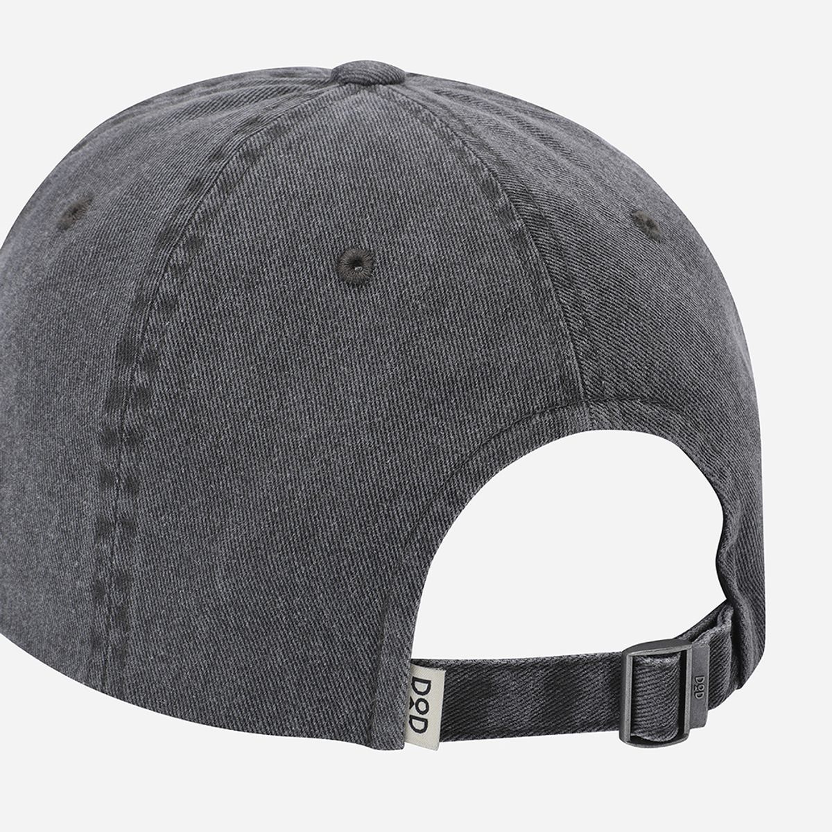 디오디(DOD) 피그먼트 더블 로고 볼캡(CHARCOAL GREY)
