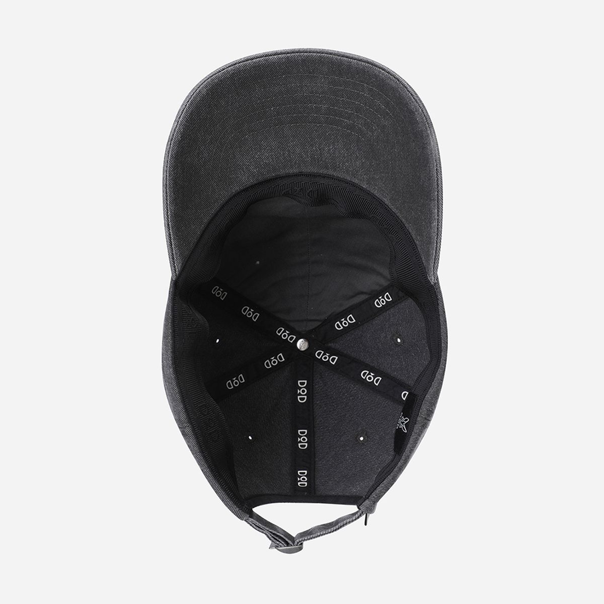 디오디(DOD) 피그먼트 더블 로고 볼캡(CHARCOAL GREY)