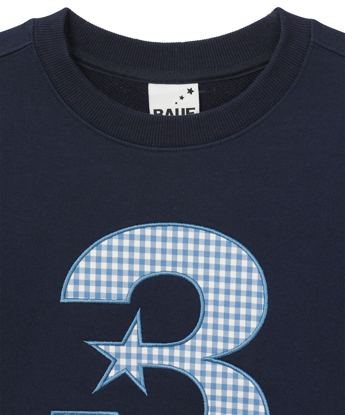 바우프(BAUF) 3 logo 엔젤 맨투맨 [네이비]